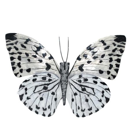 ECO STYLE HOME Eangee Home Design esh126 Butterfly Wall Decor Black & White m2049